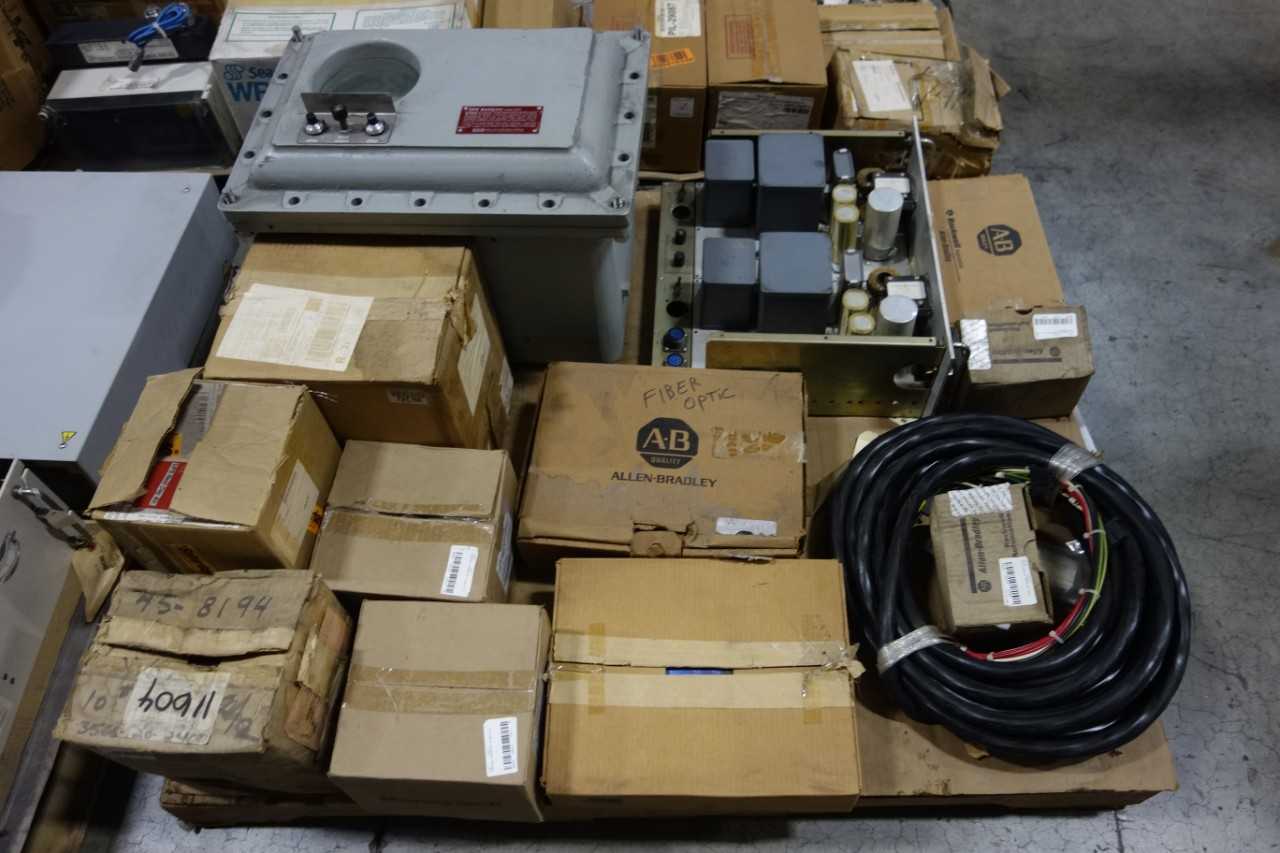 4 PALLETS OF ASSORTED ELECTRICAL - ELECTRICAL COMPONENTS