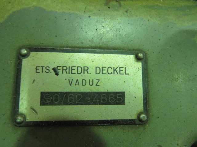 Deckel SO single lip cut grinder - MISCELLANEOUS