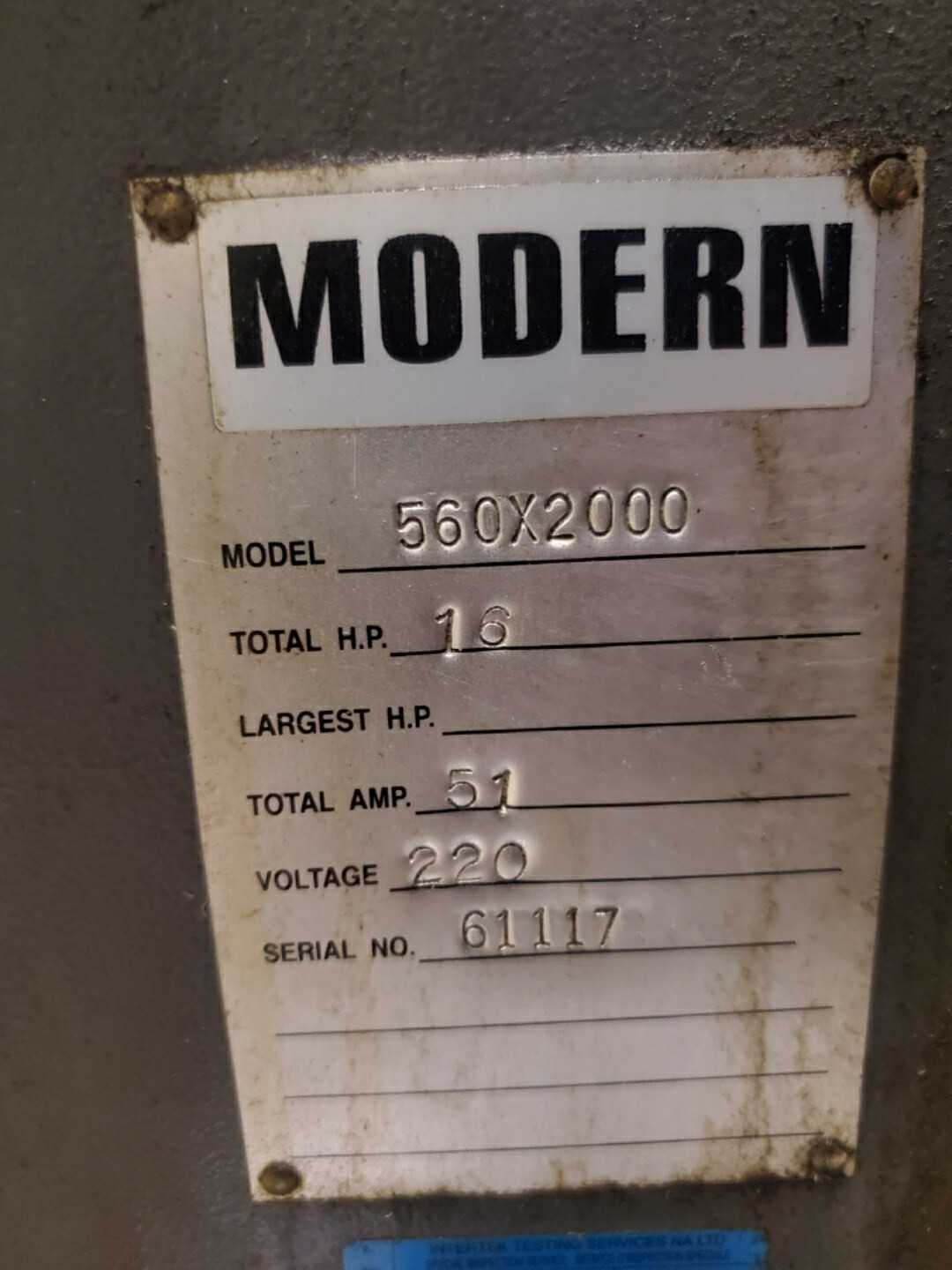 MODERN 560X2000 Precision Lathe - LATHES