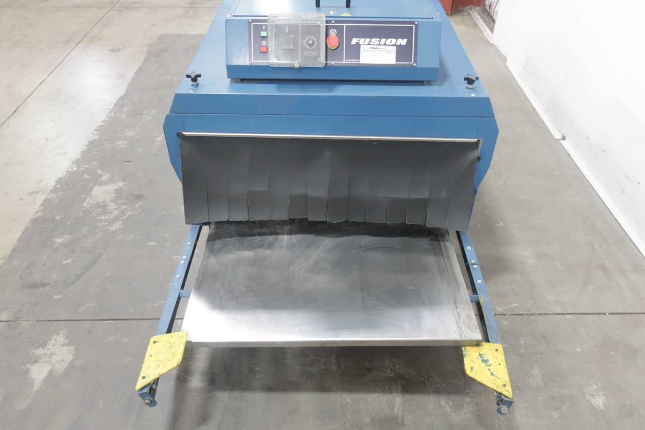 M&R FUSION 36 INCH ELECTRIC SCREEN PRINTING CONVEYOR DRYER -MISSING ROLLER, LEGS, AND BELT - CONVEYORS