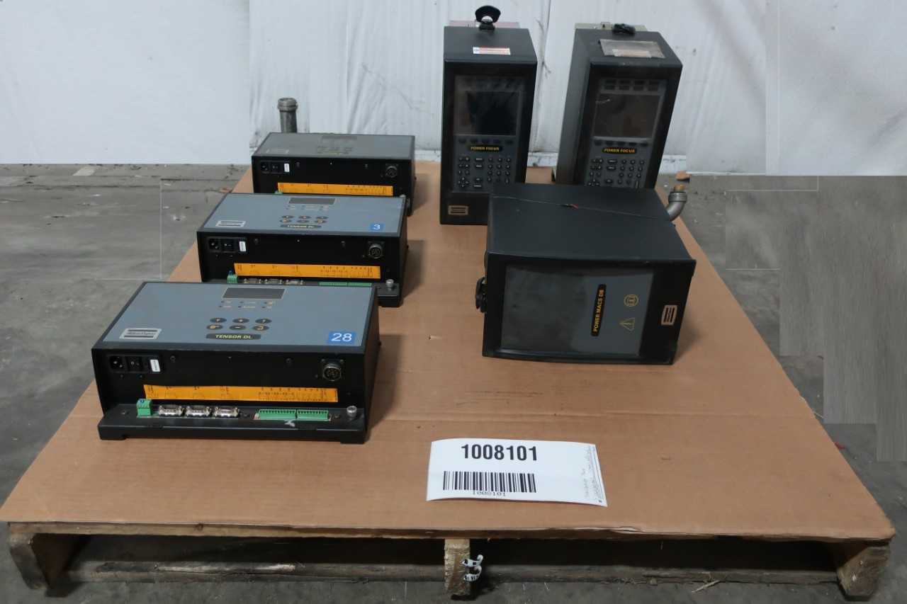 5 ATLAS COPCO NUTRUNNER CONTROLLERS AND DISTRIBUTION BOX - ELECTRIC POWER TOOLS