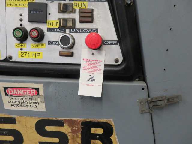 Ingersoll Rand Air Compressor, Model SSR 1000 H 271 HP - AIR COMPRESSORS