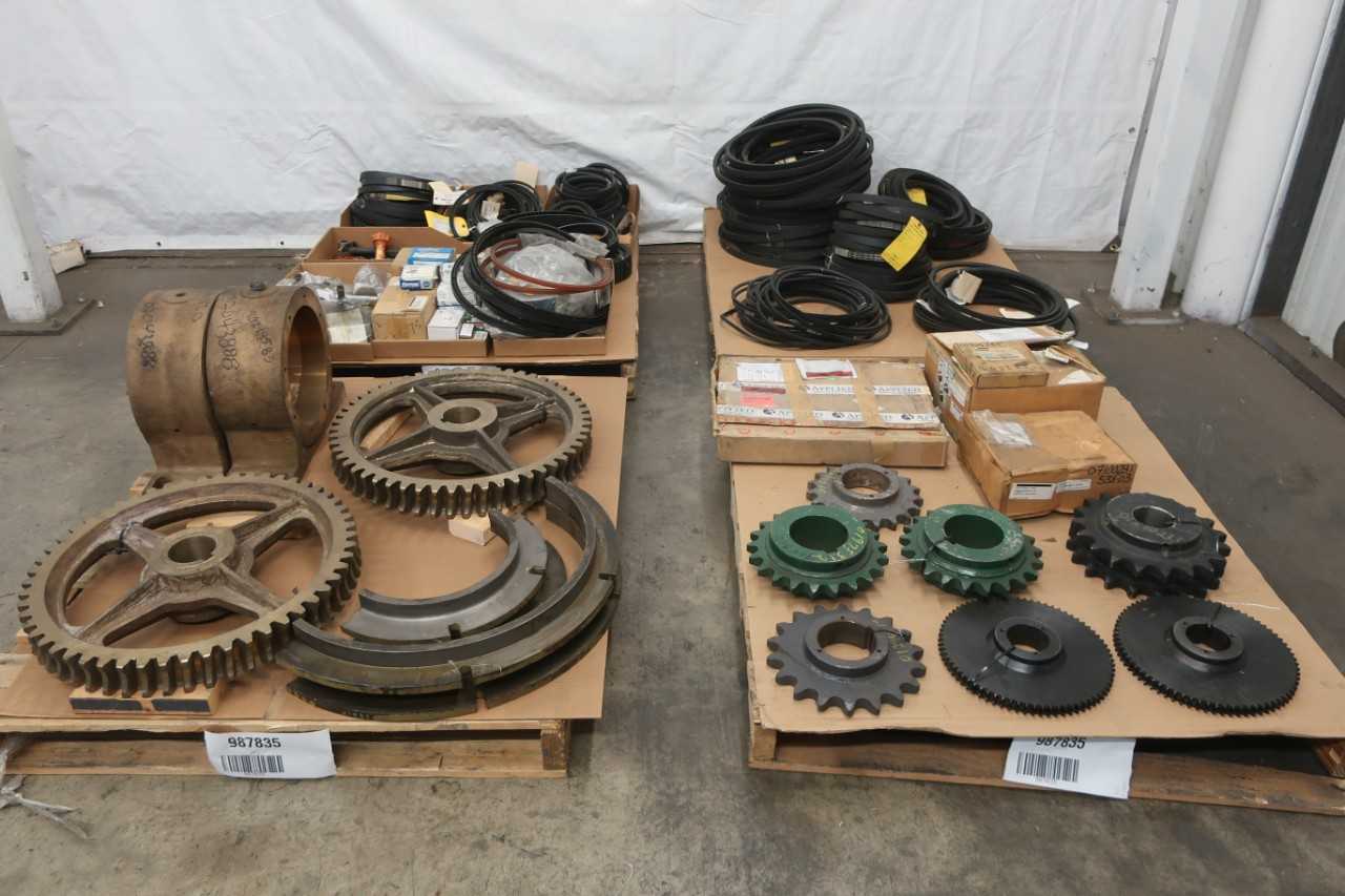 4 PALLETS OF ASSORTED POWER TRANSMISSION REPLACEMENT PARTS - ELECTRICAL COMPONENTS
