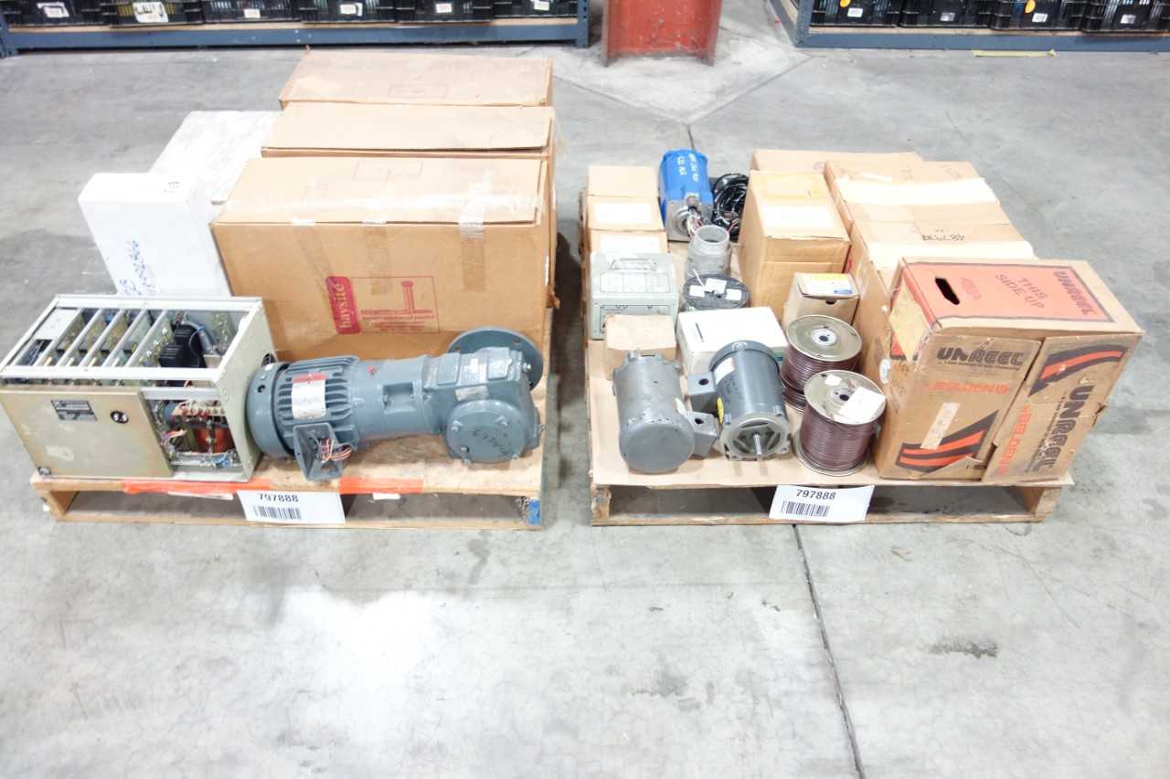 2 PALLETS OF ASSORTED ELECTRICAL - ELECTRICAL COMPONENTS
