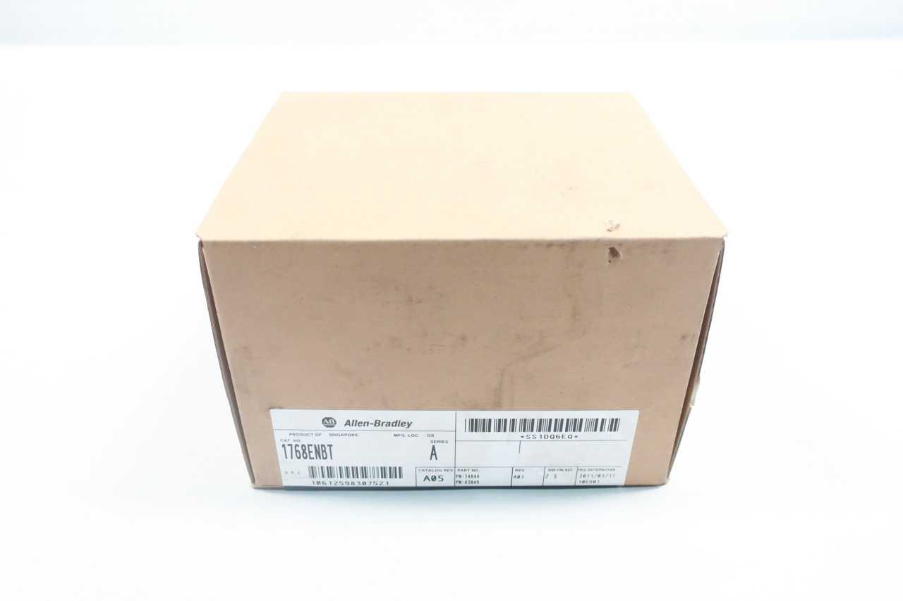 ALLEN BRADLEY 1768-ENBT ETHERNET INTERFACE MODULE SER A - AUTOMATION & CONTROLS