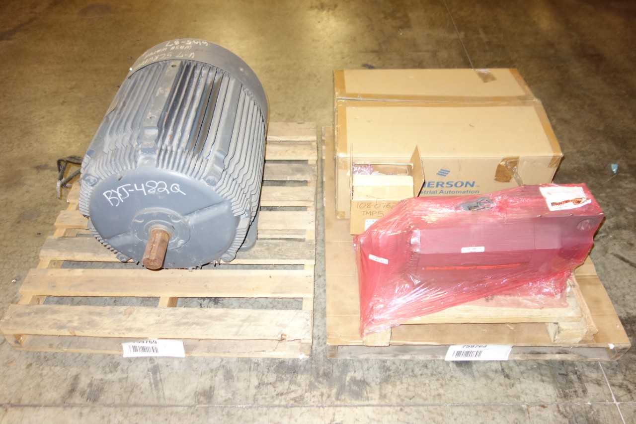 2 PALLETS OF AC MOTORS, ANALYZER, SUPPLY CONTROLS, CIRCUIT BREAKER - CIRCUIT BREAKERS