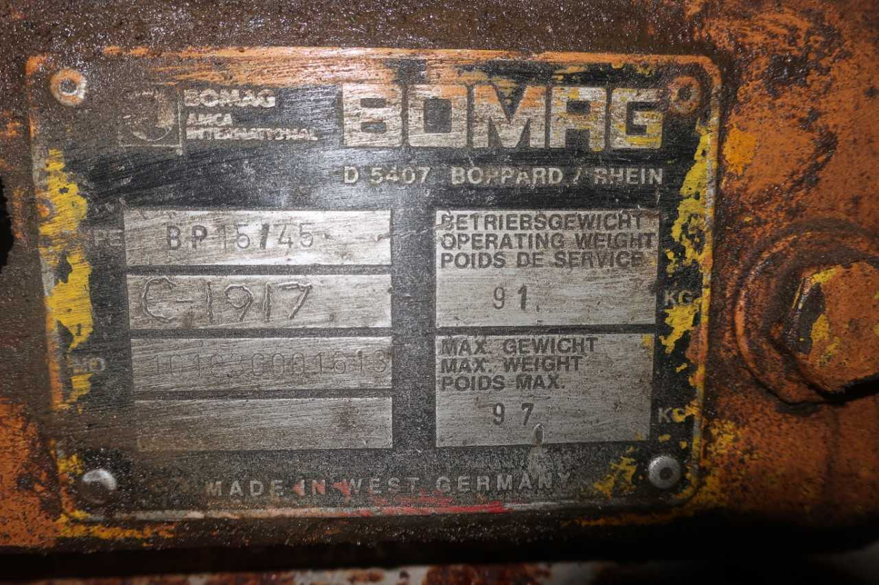 BOMAG BP15/45 TAMPER COMPACTOR - TRAILER MOUNTED EQUIPMENT