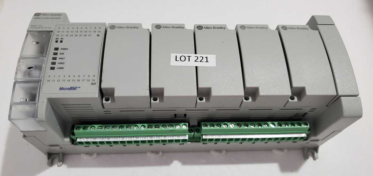 Allen Bradley Micro 850 2080-LC50-48QWB PLC - AUTOMATION & CONTROLS