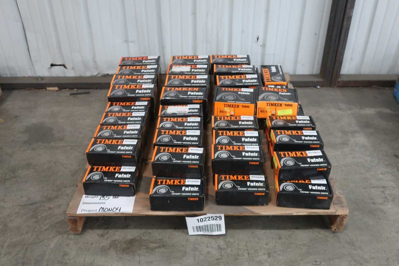 PALLET OF ASSORTED TIMKEN PILLOW BLOCK AND MOUNTED HOUSED UNITS - BEARINGS