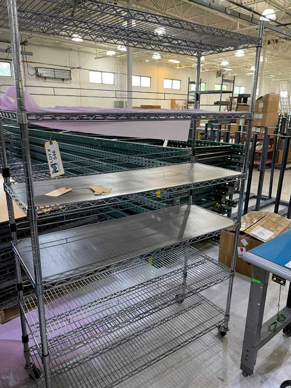 Rolling Rack Without Contents - SHELVING
