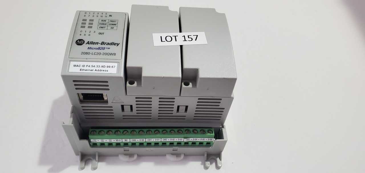 Allen Bradley Micro 820  2080-LC20-20QWB PLC - AUTOMATION & CONTROLS