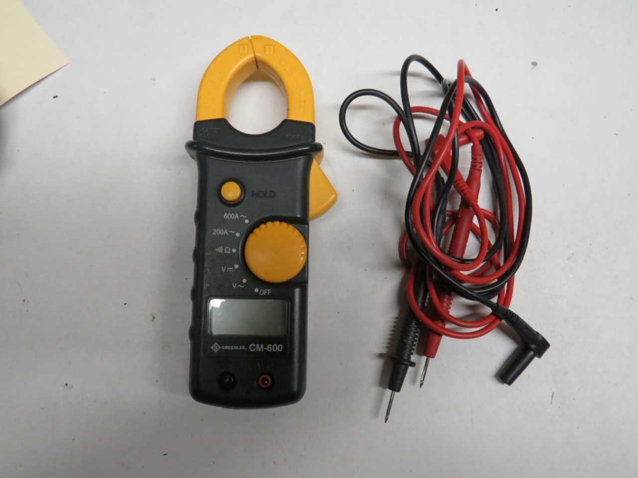 GREENLEE TEST INSTRUMENTS CM-600 600 A CLAMP METER - ELECTRIC POWER TOOLS