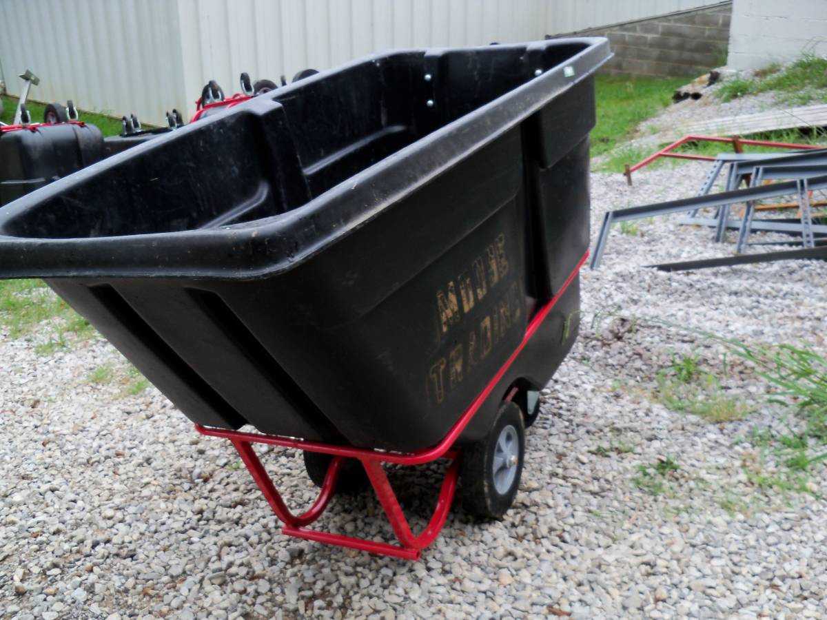Construction Debris Rolling Trash Cart 1250 lb Capacity - ROLLING CARTS