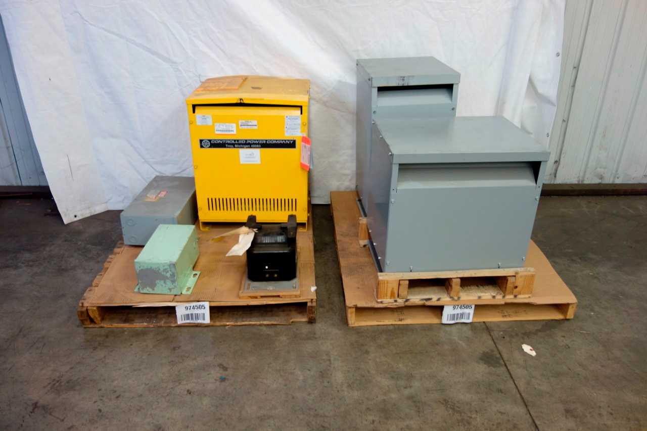 2 PALLETS OF ASSORTED TRANSFORMERS - CONTROL TRANSFORMERS