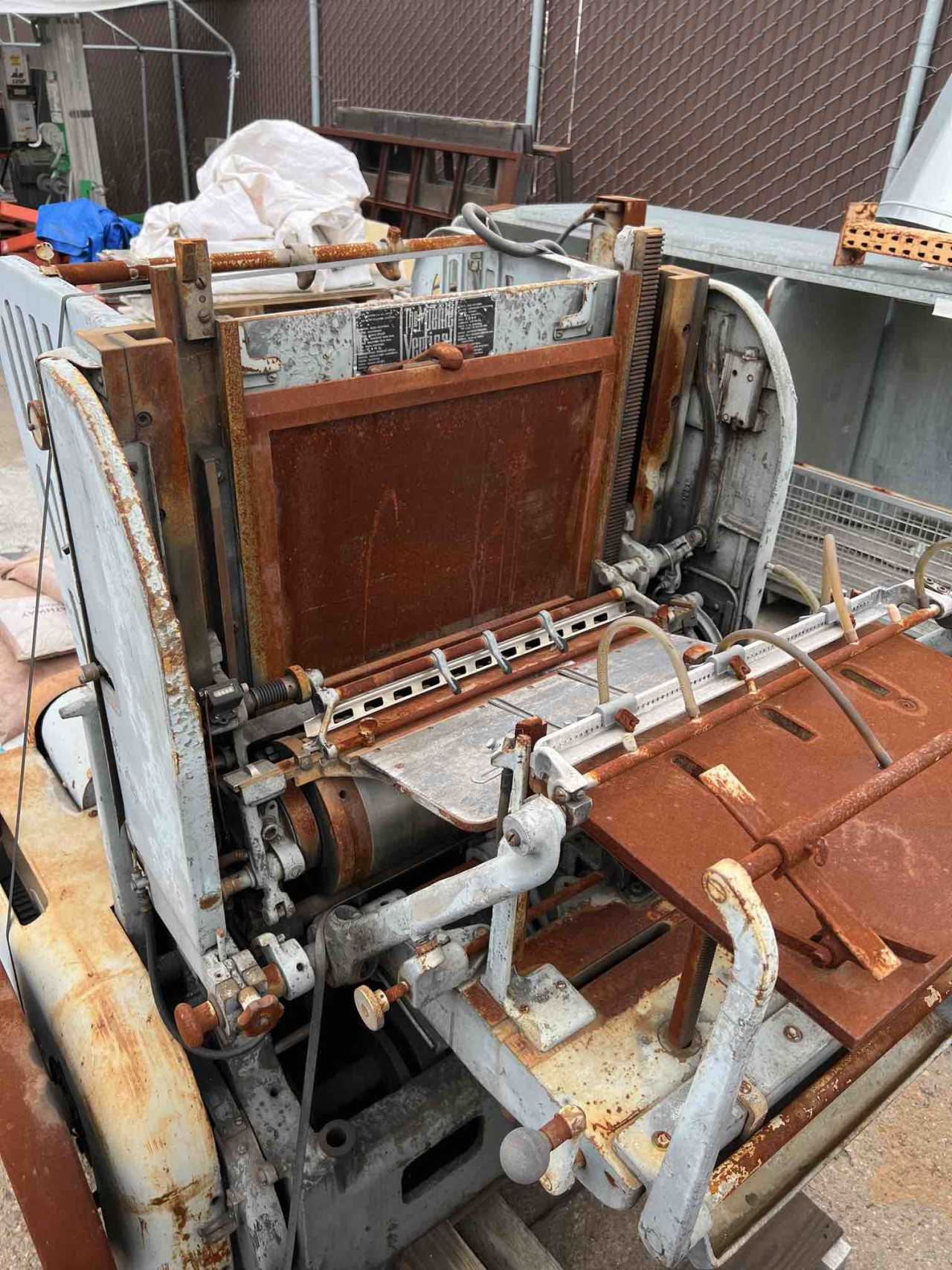 Vintage Miehle Printing Press Machine - Very Rare