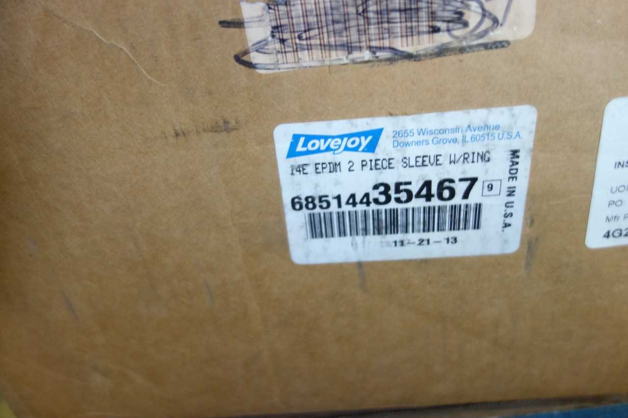 ASSORTED LOT POWER TRANSMISSION LOVEJOY 14E 35467 SLEEVE MORSE 120 CHAIN KOP-FLEX 3-1/2W FHUB - POWER TRANSMISSION
