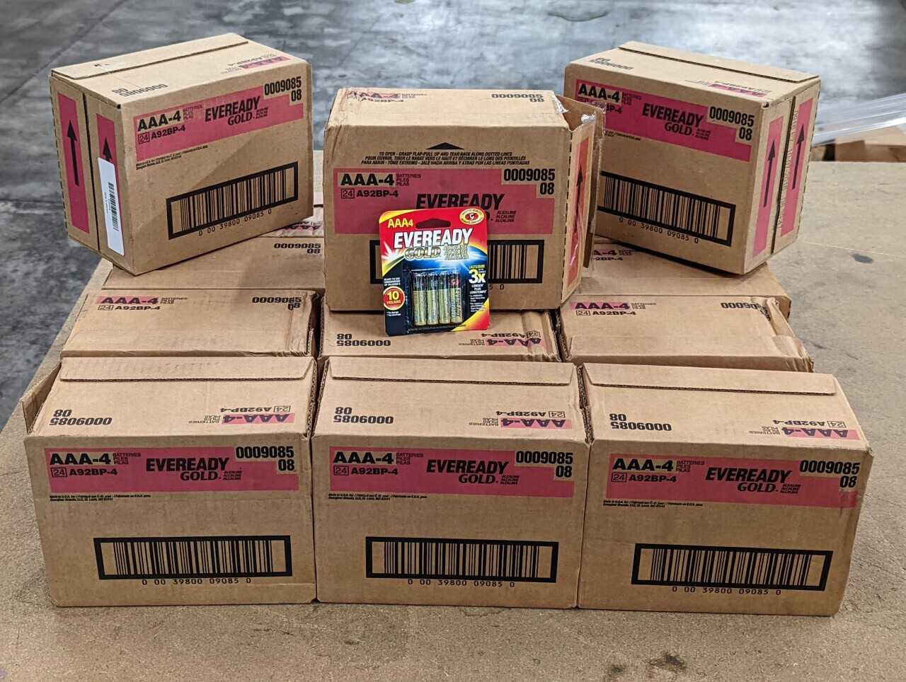 [Eveready - 15 Cases of 24] "AAA-4" Batteries - HAND TOOLS