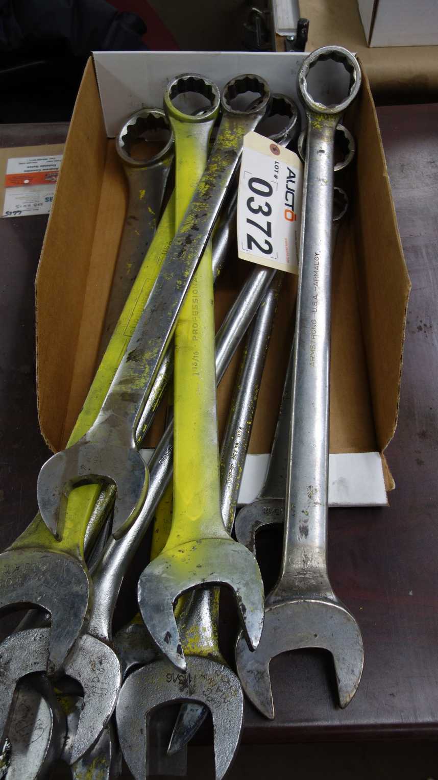 ASSORTED LOT OF DOUBLE ENDED CRESCENT HAND WRENCHES SNAP-ON PROFESSIONAL ARMSTRONG 1-5/16 IN TO 2-3/16 IN - HAND TOOLS