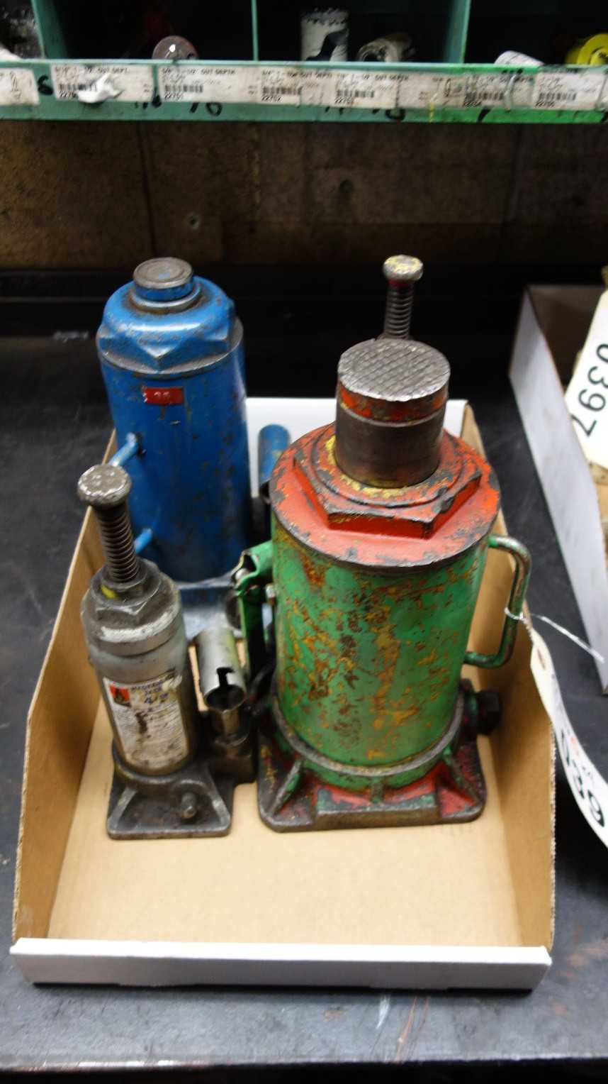 ASSORTED LOT OF 4 HYDRAULIC JACKS 4 TON TO 20 TON - PRESSES