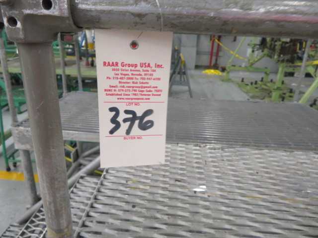 Aluminum Platform on wheels approx. 8' long - MISCELLANEOUS