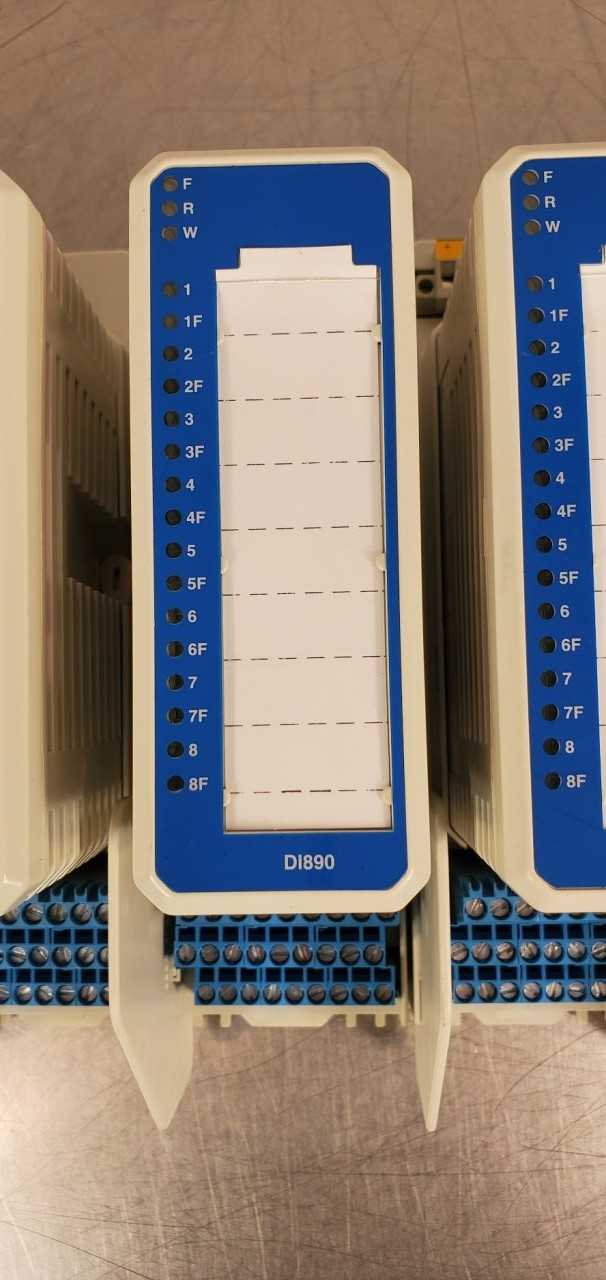 Lot of 10 ABB DI890 Input Module w/TU890 Termination Module "Like New - Pulled from New Machinery and Bench Tested" - AUTOMATION & CONTROLS
