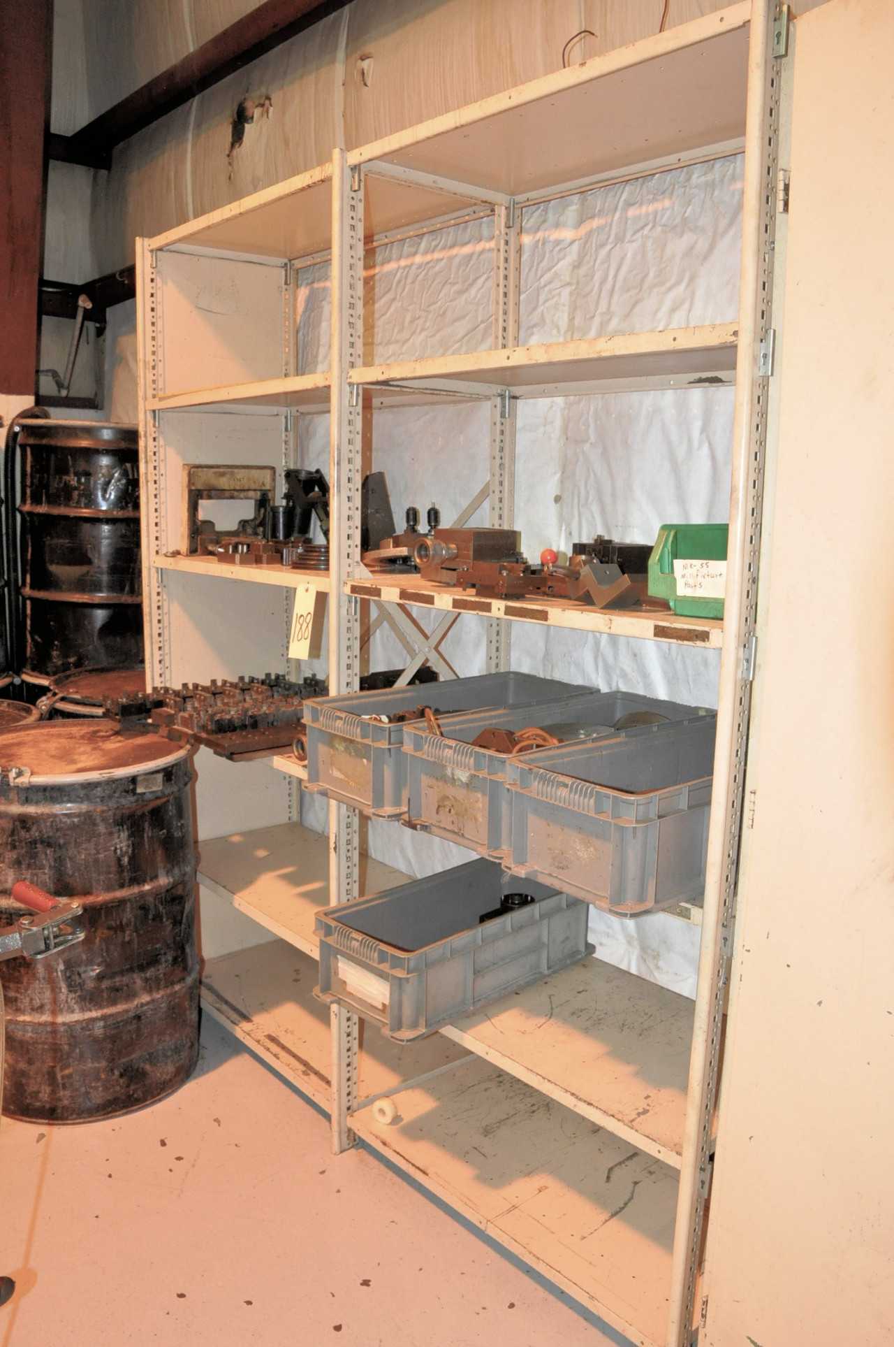 Lot-Fixtures with (2) Sections Shelving - SHELVING