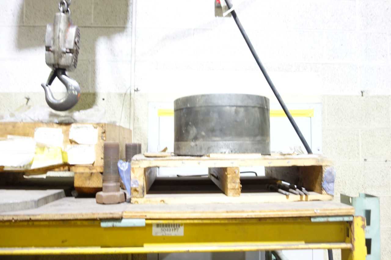 1 section pallet racking 36"x71" uprights, 9' beams with contents - blank flanges, misc replacement parts - PALLET RACKING