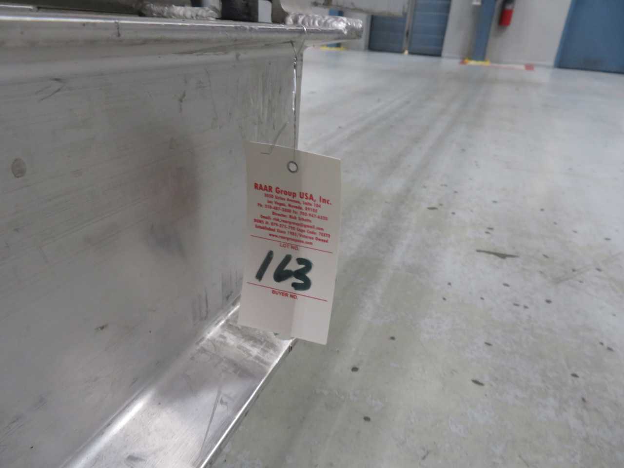 Aluminum Cart on Wheels. approx. 20' long - MISCELLANEOUS