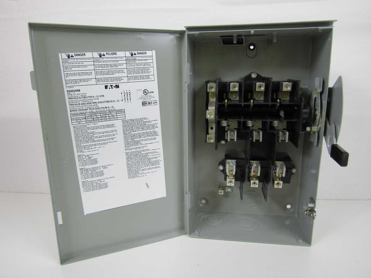 Lot of Qty 1x Eaton DG322NRB Safety Switch General Duty - SAFETY EQUIPMENT