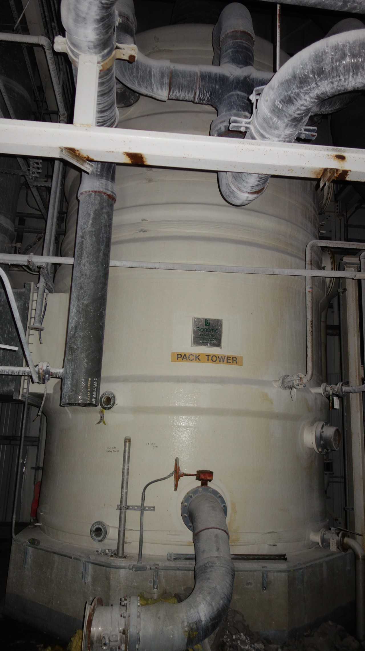 BIONOMIC PACK TOWER TANK 12ft diameter x 22ft tall - PROCESS EQUIPMENT