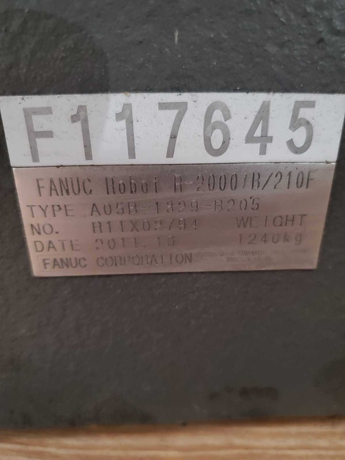 2011 Fanuc R-2000iB 210F with R-30iA Controller - INDUSTRIAL ROBOTS