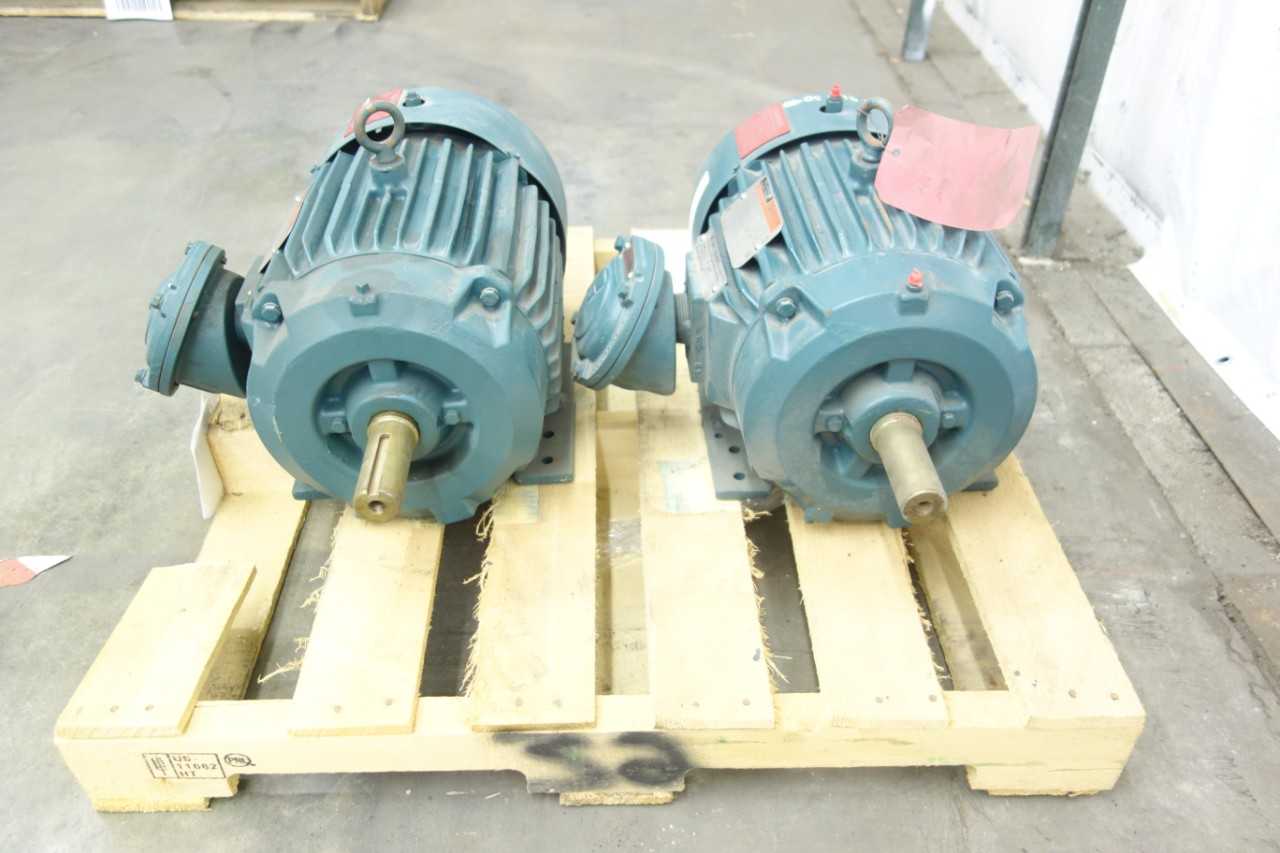 LOT OF 2 RELIANCE ELECTRIC P21G4826A ECOMASTER AC MOTORS - ELECTRIC MOTORS