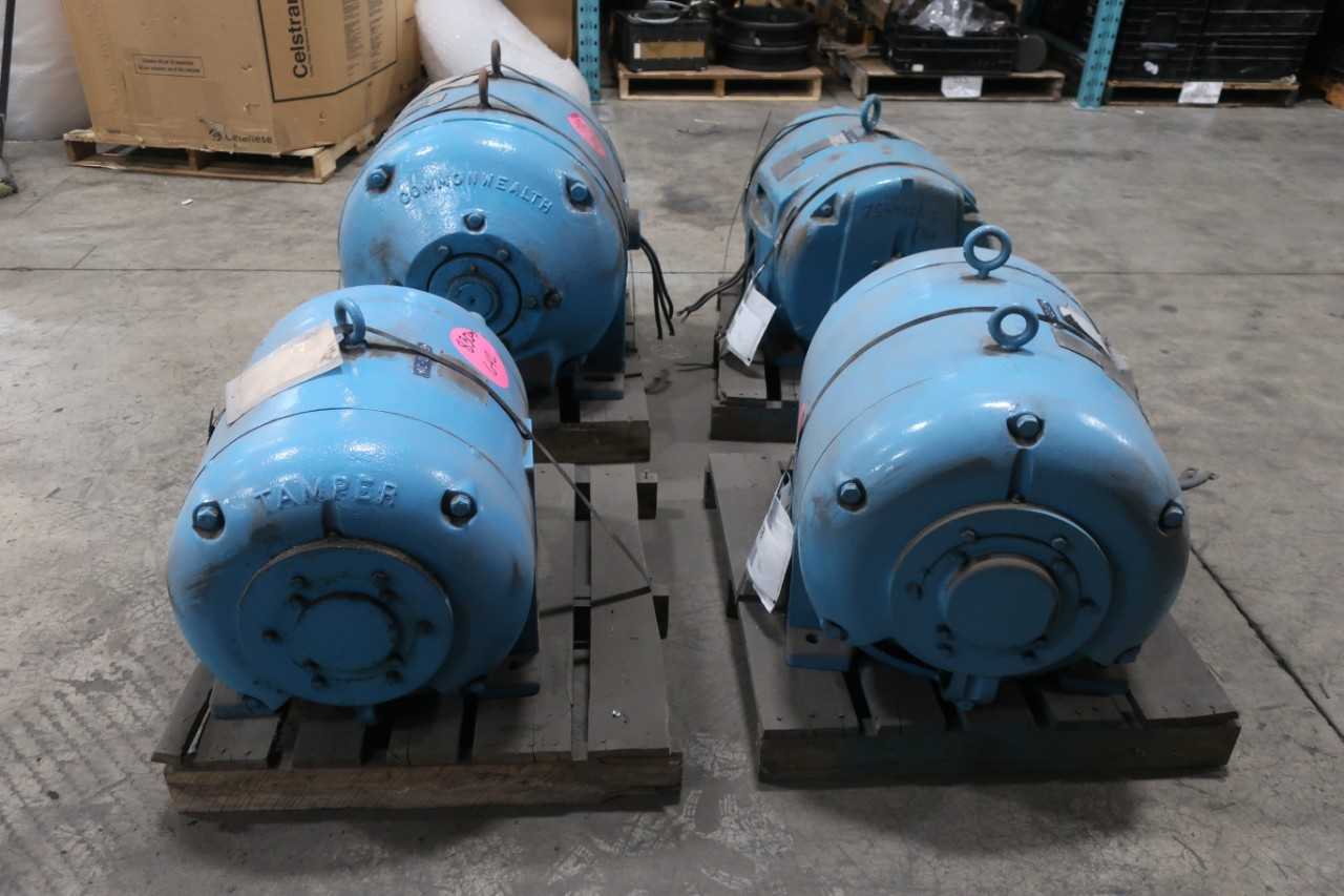 LOT OF 4 ASSORTED 55OV ELECTRIC MOTORS - ELECTRIC MOTORS