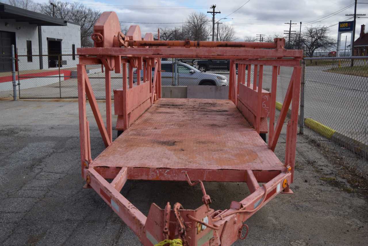 HAVELOCK TRI AXLE CABLE TENSIONING STRINGING TRAILER WITH 20' X 6' DECK - TRAILERS