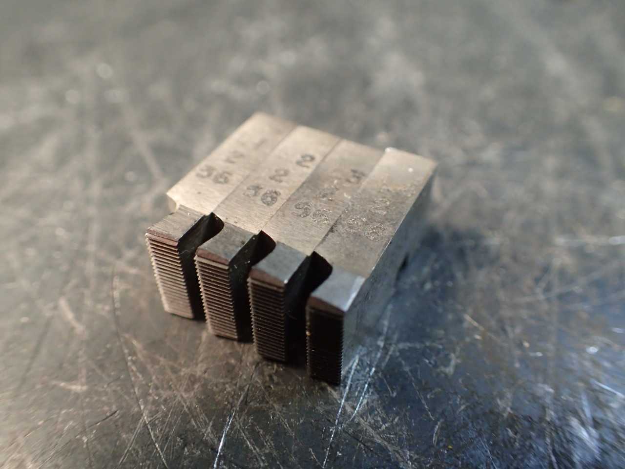 #2 -56 TPI NC Thread Threading Chaser Set for Geometric 5/16" DS Die Heads - HOLEMAKING TOOLS