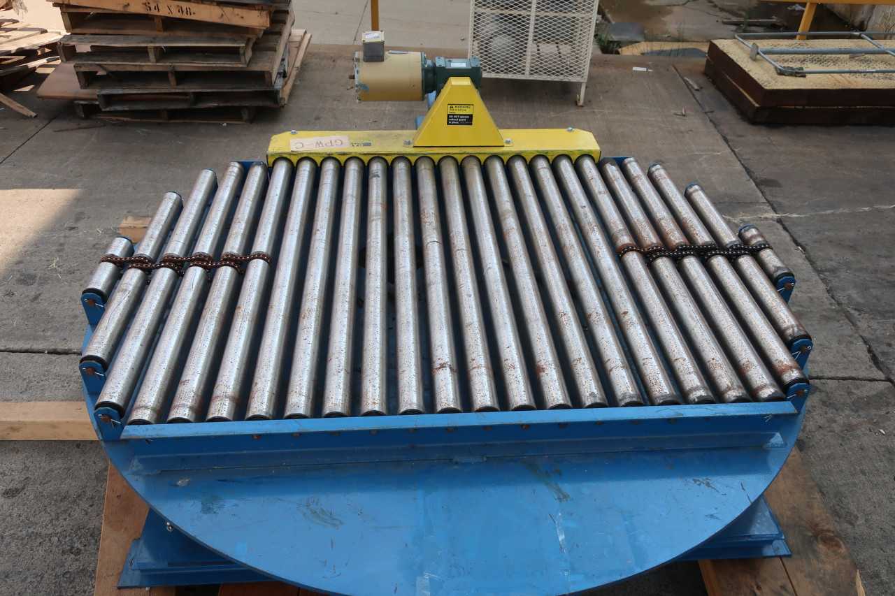 PNEUMATICALLY OPERATED 90DEG CONVEYOR TURNTABLE - CONVEYORS