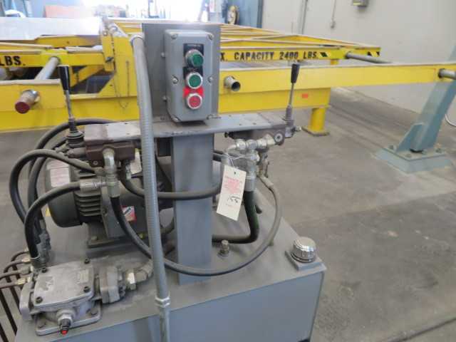 Hydraulic Motorized Tilt Table for Sheets, 2400 Lb Capacity - MATERIAL HANDLING