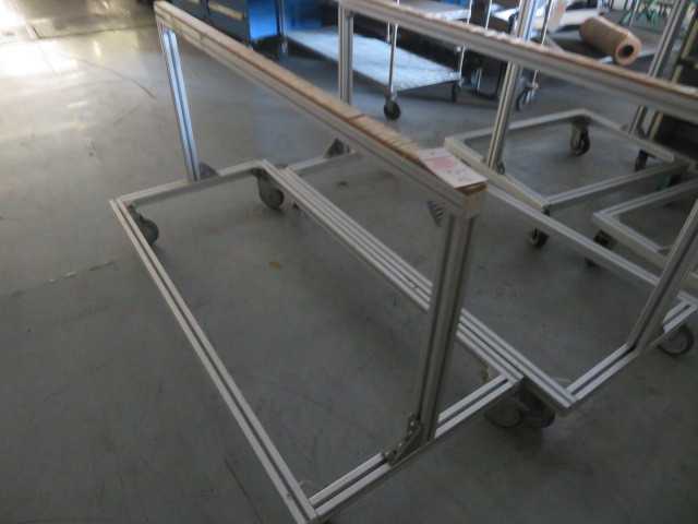 Aluminum Cart on Wheels (3) Lot - MISCELLANEOUS
