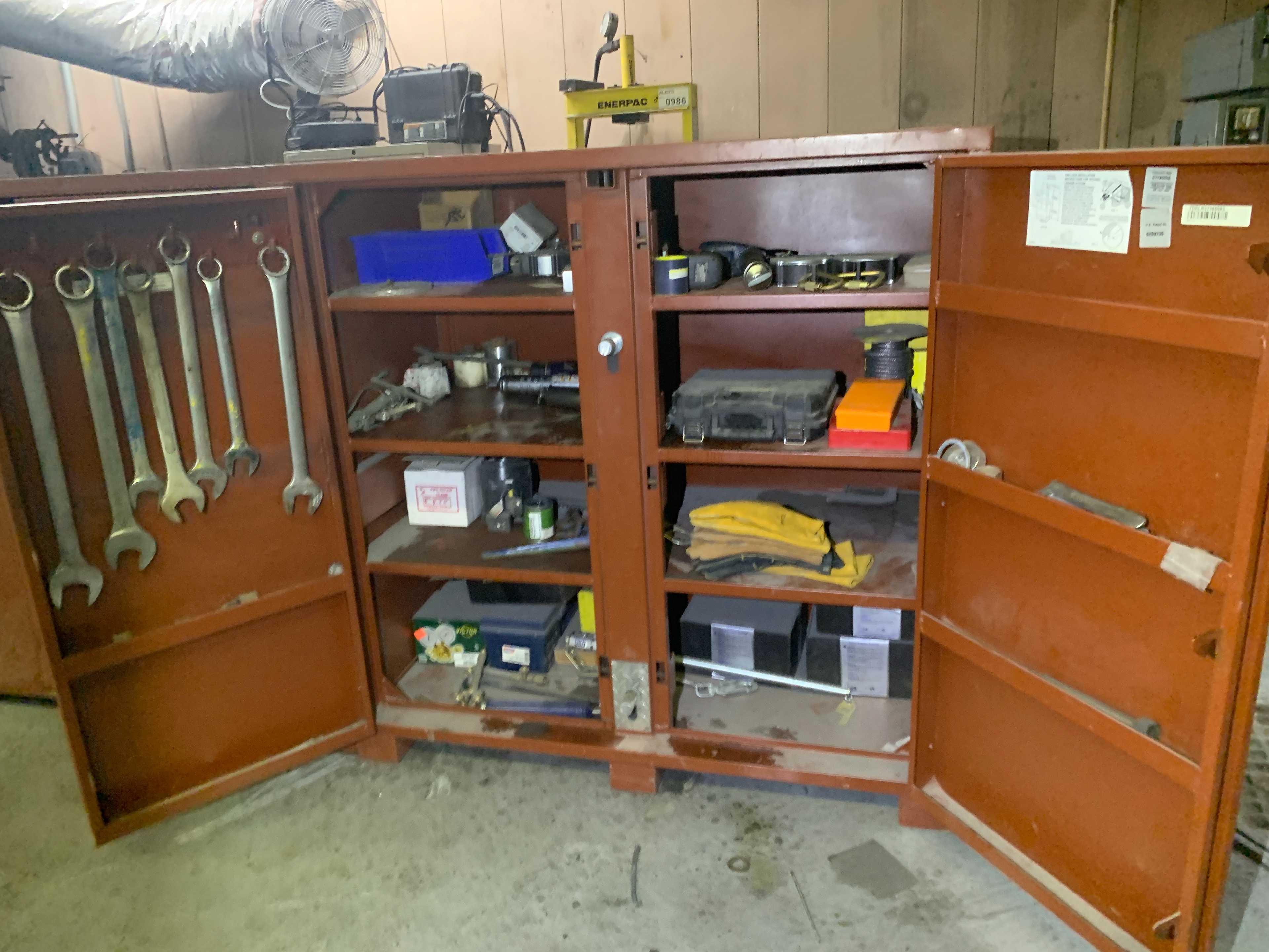 CABINET WITH CONTENTS - INDUSTRIAL PARTS