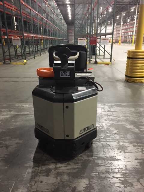 2012 CROWN PC4500-80 CENTER RIDER PALLET JACK, SUWANEE, GA - MATERIAL HANDLING