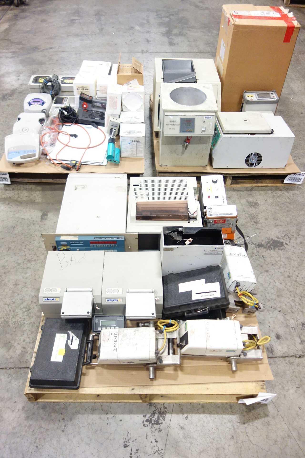 3 PALLETS OF MISCELLANEOUS SCIENTIFC, LAB,TEST EQUIPMENT AND ASSORTED ACCESSORIES - LAB & SCIENTIFIC