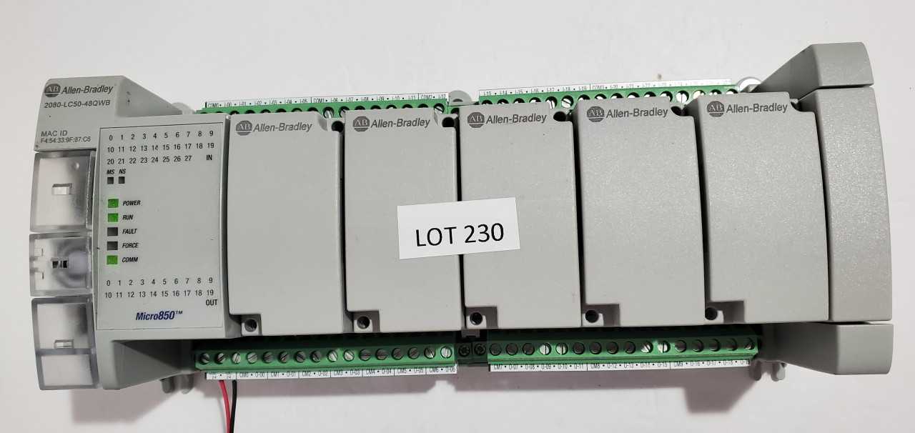 Allen Bradley Micro 850 2080-LC50-48QWB PLC - AUTOMATION & CONTROLS