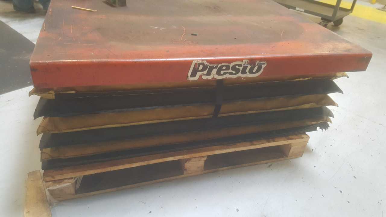 Presto XL36-30CH electric scissor lift table, 3000lb capacity - LIFT CART