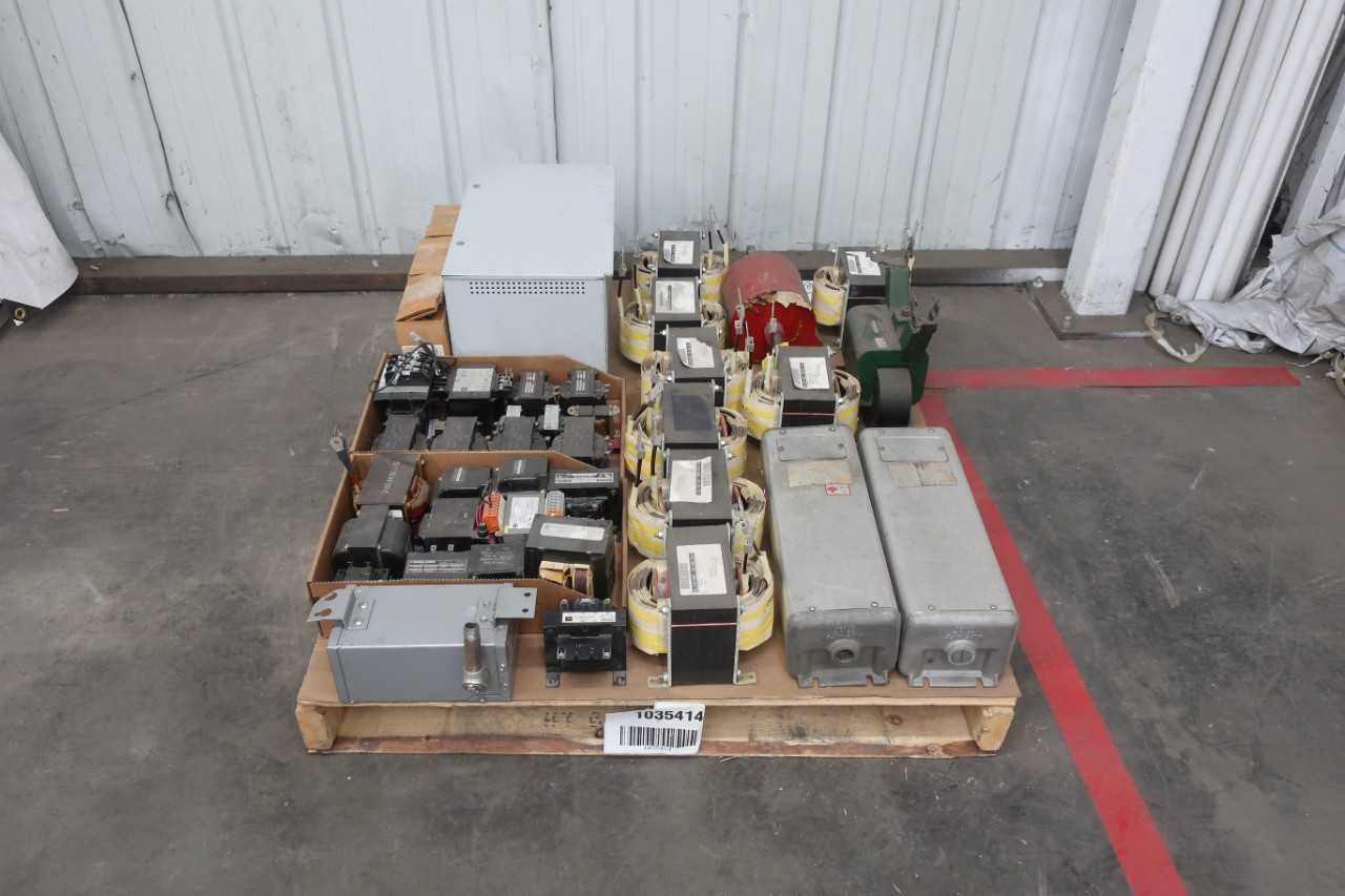 PALLET OF ASSORTED TRANSFORMERS - CONTROL TRANSFORMERS