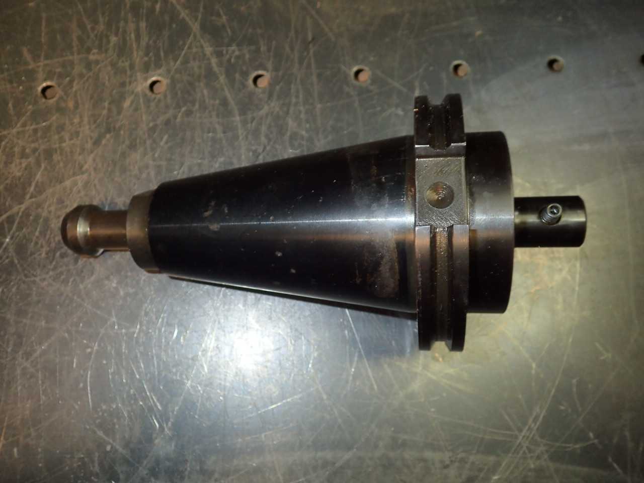 11/64" End Mill Tool Holder + Coolant Thru Pull Stud CAT-50 V-Flange Taper Shank - MACHINING ACCESSORIES & TOOLING