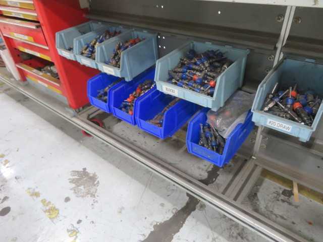 Wilton Vice and Aluminum Table on wheels (1) vice and contents - MISCELLANEOUS