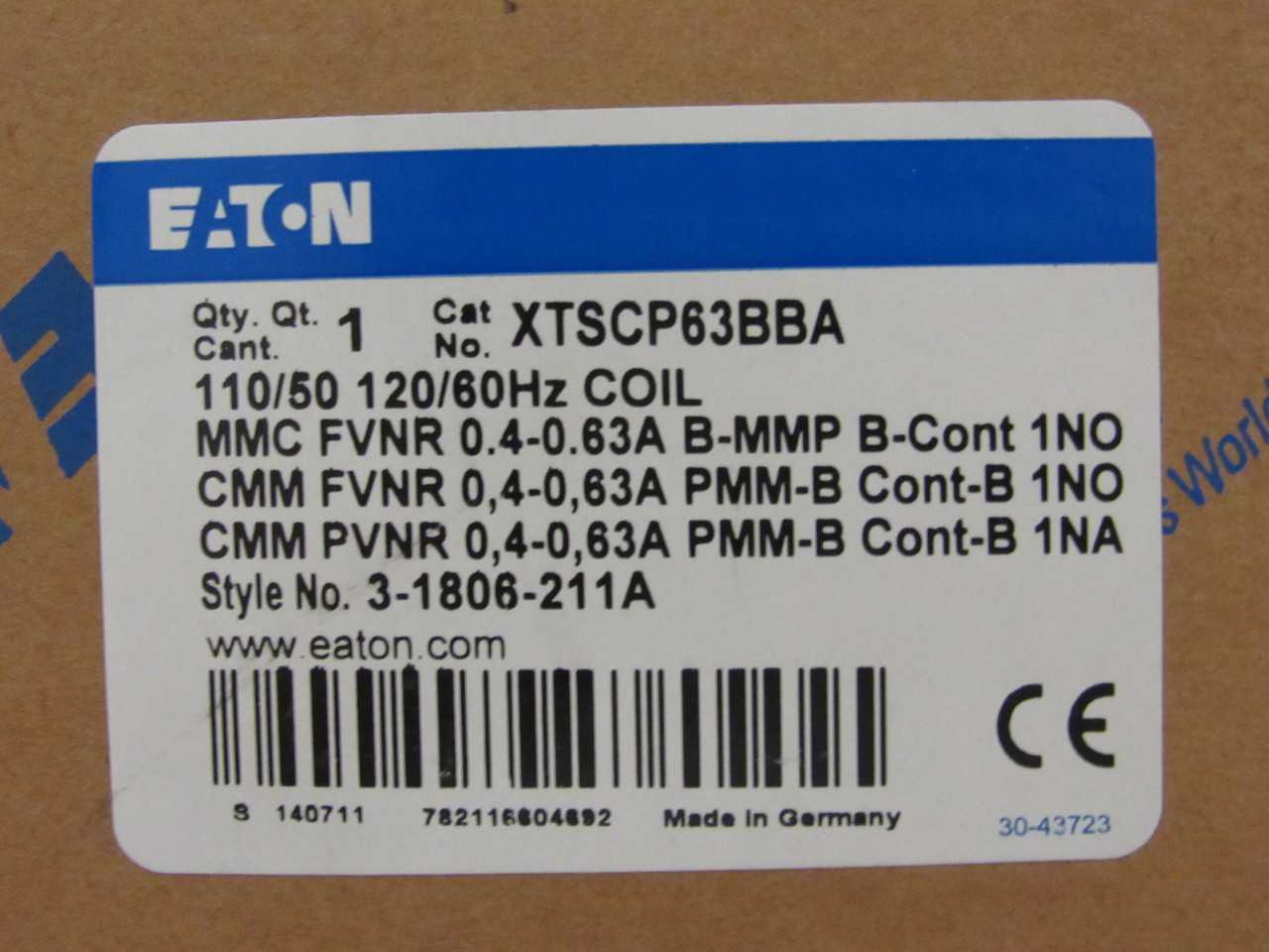 Quantity of 35x XTSCP63BBA Starters - MOTOR STARTERS Quantity of 35x XTSCP63BBA Starters - MOTOR STARTERS
