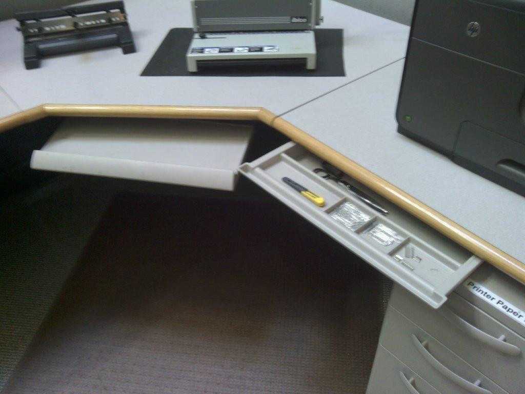 Herman Miller Office Cubicles w/ tables and desks all one lot - PLANT & FACILITY