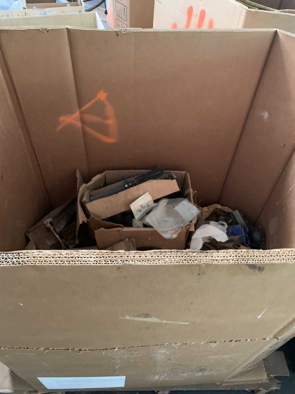 CRATE OF ELECTRICAL AUTOMATION EQUIPMENT PARTS - ELECTRICAL PARTS