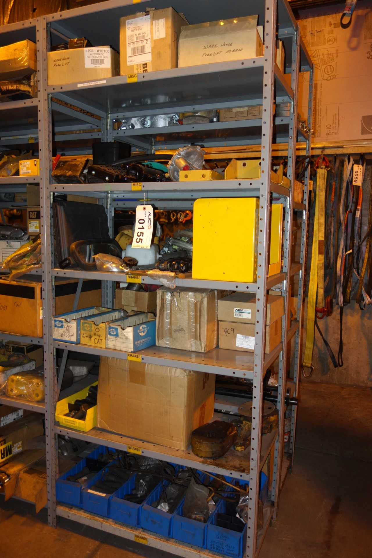 CONTENTS OF SHELVING, CAT HEAVY EQUIPMENT PARTS - SHELVING